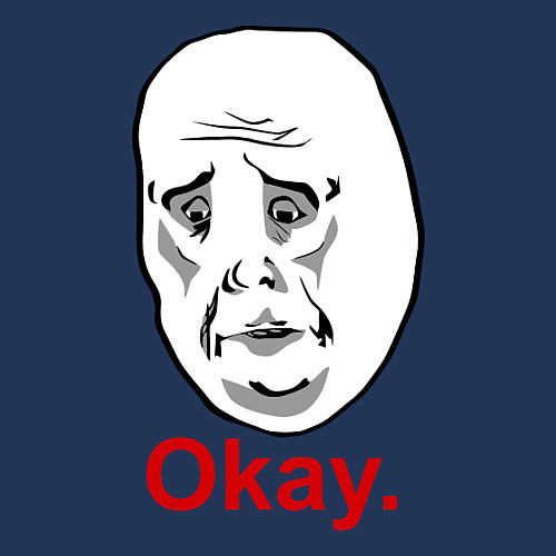 Мужской свитшот Okay (Окей) / Тёмно-синий – фото 3