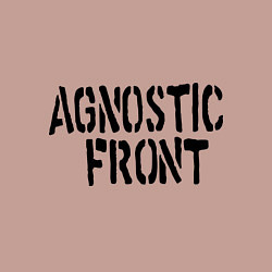 Свитшот хлопковый мужской Agnostic front, цвет: пыльно-розовый — фото 2