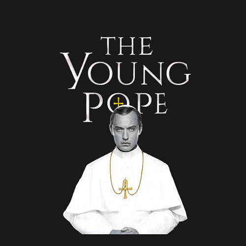 Мужской свитшот The Young Pope / Черный – фото 3
