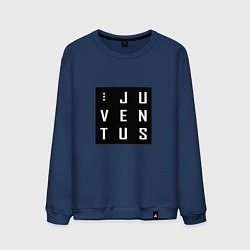 Свитшот хлопковый мужской Juventus FC: Black Collection, цвет: тёмно-синий