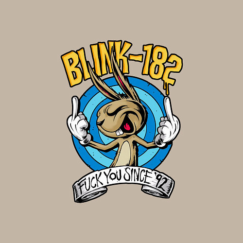 Мужской свитшот Blink-182: Fuck you / Миндальный – фото 3