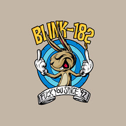 Свитшот хлопковый мужской Blink-182: Fuck you, цвет: миндальный — фото 2