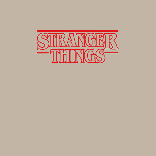 Мужской свитшот Stranger Things / Миндальный – фото 3