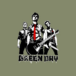 Свитшот хлопковый мужской Группа Green Day, цвет: авокадо — фото 2