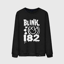 Свитшот хлопковый мужской Blink-182 цвета черный — фото 1