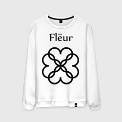 Свитшот хлопковый мужской Fleur Gold, цвет: белый