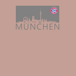 Свитшот хлопковый мужской Bayern Munchen - Munchen City grey 2022, цвет: пыльно-розовый — фото 2