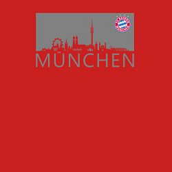Свитшот хлопковый мужской Bayern Munchen - Munchen City grey 2022, цвет: красный — фото 2