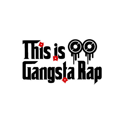 Мужской свитшот This is gangsta rap / Белый – фото 3