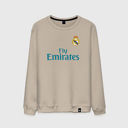 Свитшот хлопковый мужской Real Madrid: Ronaldo 07, цвет: миндальный