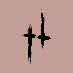 Свитшот хлопковый мужской Hunt: Showdown Black Logo, цвет: пыльно-розовый — фото 2