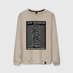 Свитшот хлопковый мужской Joy Division: Unknown Pleasures, цвет: миндальный