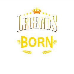 Свитшот хлопковый мужской Legends are born in december, цвет: белый — фото 2