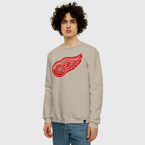 Мужской свитшот Detroit Red Wings: Pavel Datsyuk / Миндальный – фото 3