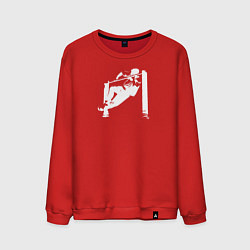 Мужской свитшот Street Workout - выход силой белый