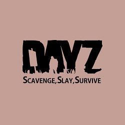 Свитшот хлопковый мужской DayZ: Slay Survive, цвет: пыльно-розовый — фото 2