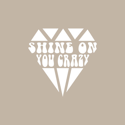 Мужской свитшот Shine on you crazy / Миндальный – фото 3