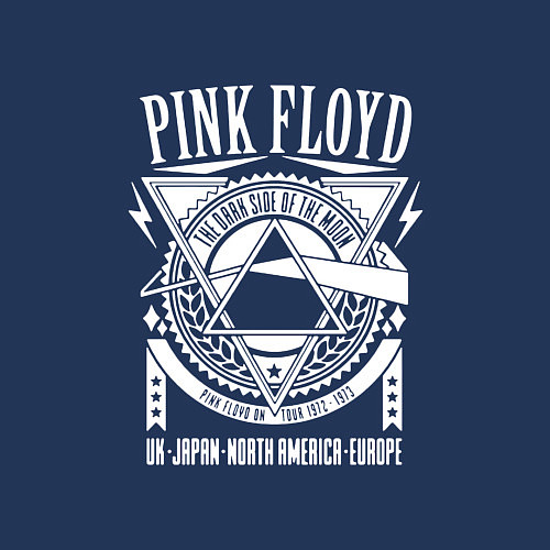 Мужской свитшот Pink Floyd / Тёмно-синий – фото 3