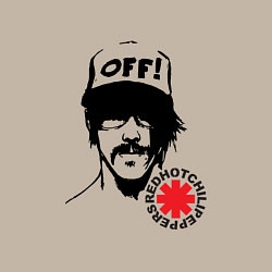 Свитшот хлопковый мужской Red Hot Chili Peppers: Off, цвет: миндальный — фото 2