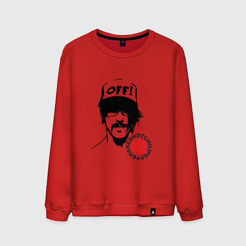 Мужской свитшот Red Hot Chili Peppers: Off / Красный – фото 1