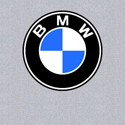 Свитшот хлопковый мужской Logo BMW, цвет: меланж — фото 2