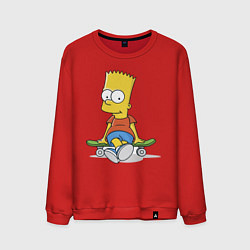 Мужской свитшот Барт на скейте