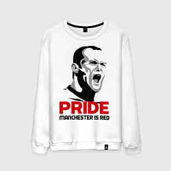 Свитшот хлопковый мужской Pride Rooney, цвет: белый