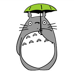 Свитшот хлопковый мужской Totoro с зонтом, цвет: белый — фото 2