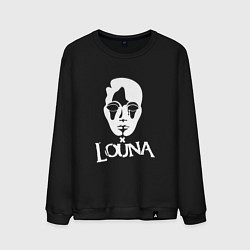 Свитшот хлопковый мужской Louna: Behind a Mask, цвет: черный