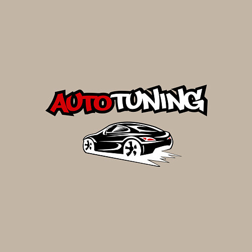 Мужской свитшот Autotuning / Миндальный – фото 3