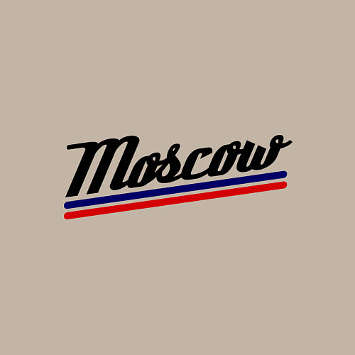 Мужской свитшот Moscow Tricolor / Миндальный – фото 3