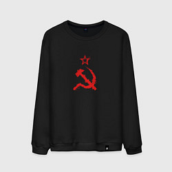 Свитшот хлопковый мужской Atomic Heart: СССР, цвет: черный