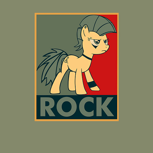 Мужской свитшот Rock Pony / Авокадо – фото 3