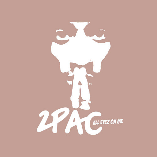 Мужской свитшот 2Pac: All Eyez On Me / Пыльно-розовый – фото 3