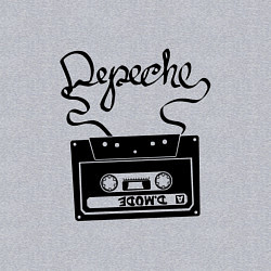 Свитшот хлопковый мужской Depeche Mode: Tape, цвет: меланж — фото 2