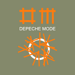 Свитшот хлопковый мужской Depeche Mode: Orange Lines, цвет: авокадо — фото 2
