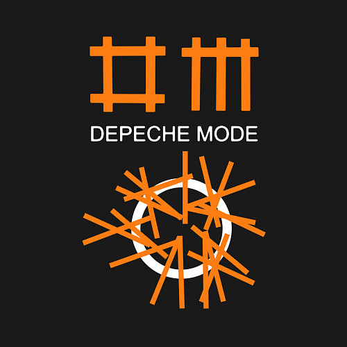 Мужской свитшот Depeche Mode: Orange Lines / Черный – фото 3