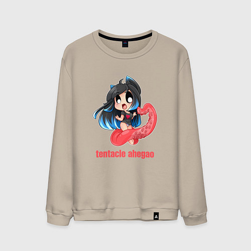 Мужской свитшот Tentacle Ahegao / Миндальный – фото 1