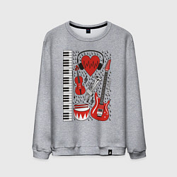 Мужской свитшот Истинный меломан