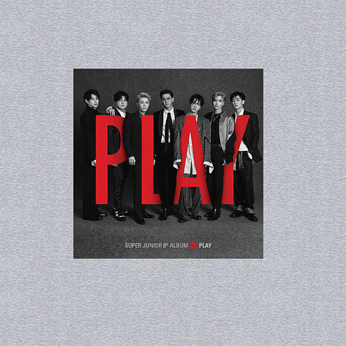 Мужской свитшот Super Junior: Play / Меланж – фото 3