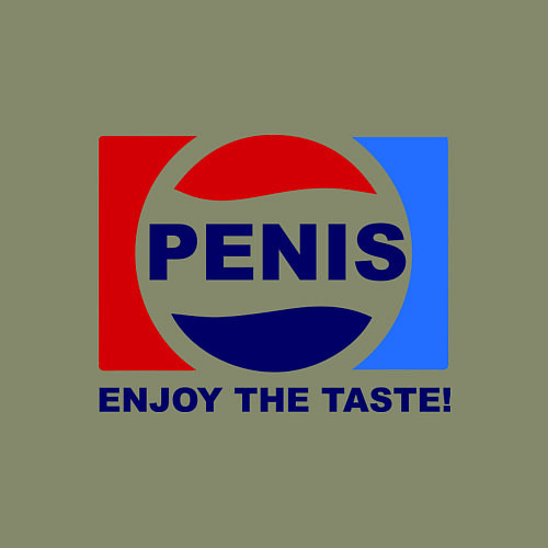 Мужской свитшот Penis. Enjoy the taste / Авокадо – фото 3