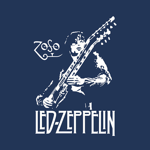 Мужской свитшот Led Zeppelin / Тёмно-синий – фото 3