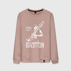 Свитшот хлопковый мужской Led Zeppelin, цвет: пыльно-розовый