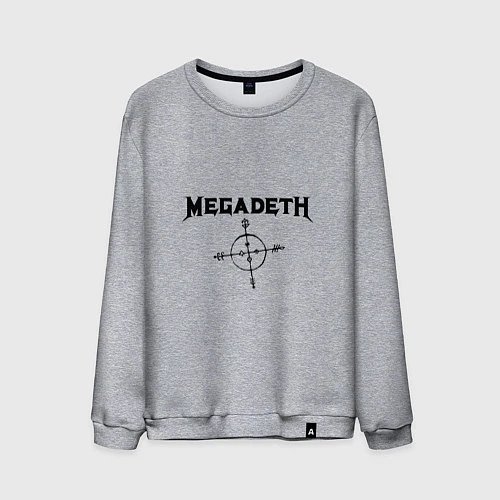 Мужской свитшот Megadeth Compass / Меланж – фото 1