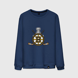 Свитшот хлопковый мужской Boston Bruins Hockey, цвет: тёмно-синий