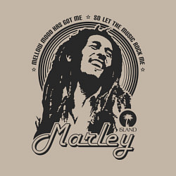 Свитшот хлопковый мужской Bob Marley: Island, цвет: миндальный — фото 2