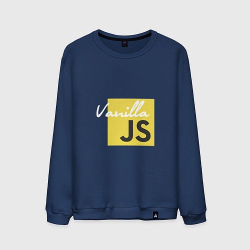 Мужской свитшот Vanilla JS / Тёмно-синий – фото 1