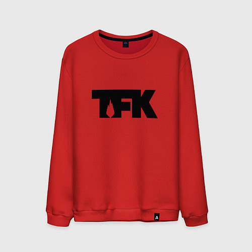 Мужской свитшот TFK: Black Logo / Красный – фото 1