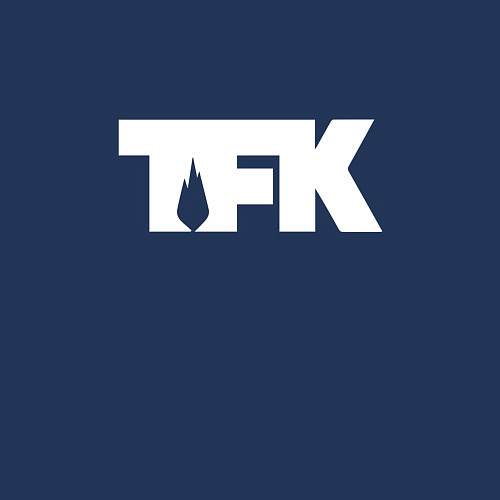 Мужской свитшот TFK: White Logo / Тёмно-синий – фото 3