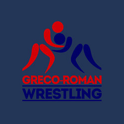 Свитшот хлопковый мужской Greco-roman wrestling, цвет: тёмно-синий — фото 2